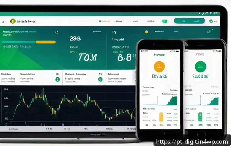 디지털 자산 거래소의 발전과 소유권 문제 - A modern Brazilian cryptocurrency exchange interface displayed on a sleek desktop and smartphone scr...