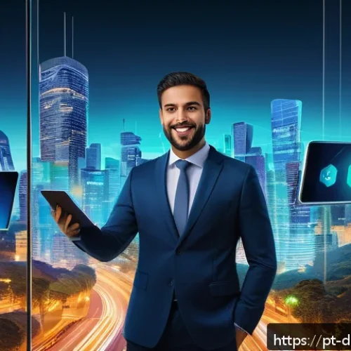 Home 17 디지털 소유권 관련 주요 법률 및 규제 - A modern Brazilian digital marketplace scene featuring diverse professionals and content creators en...